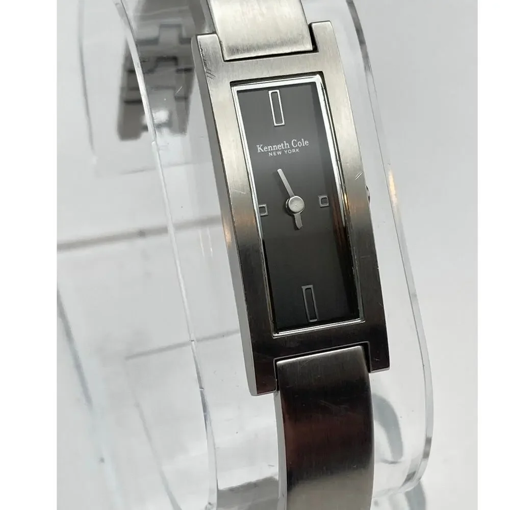Kenneth Cole New York KC4210 Women's Tank Watch 15mm New Battery WR Wrist 5.5